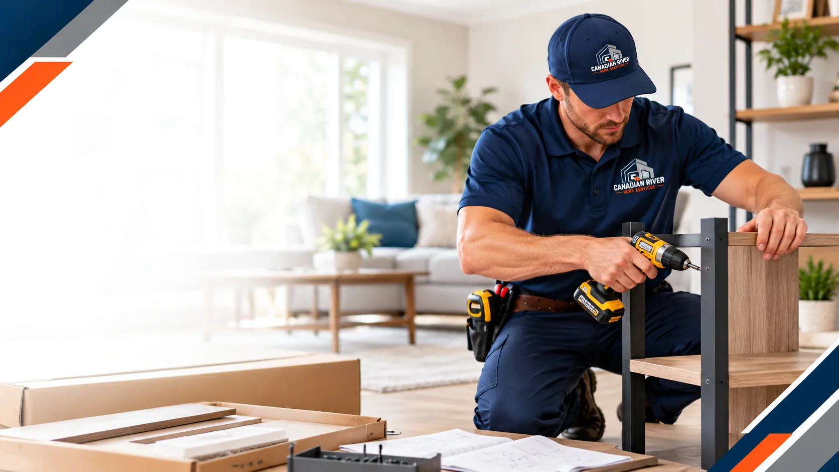 Canadian River home services technician at work