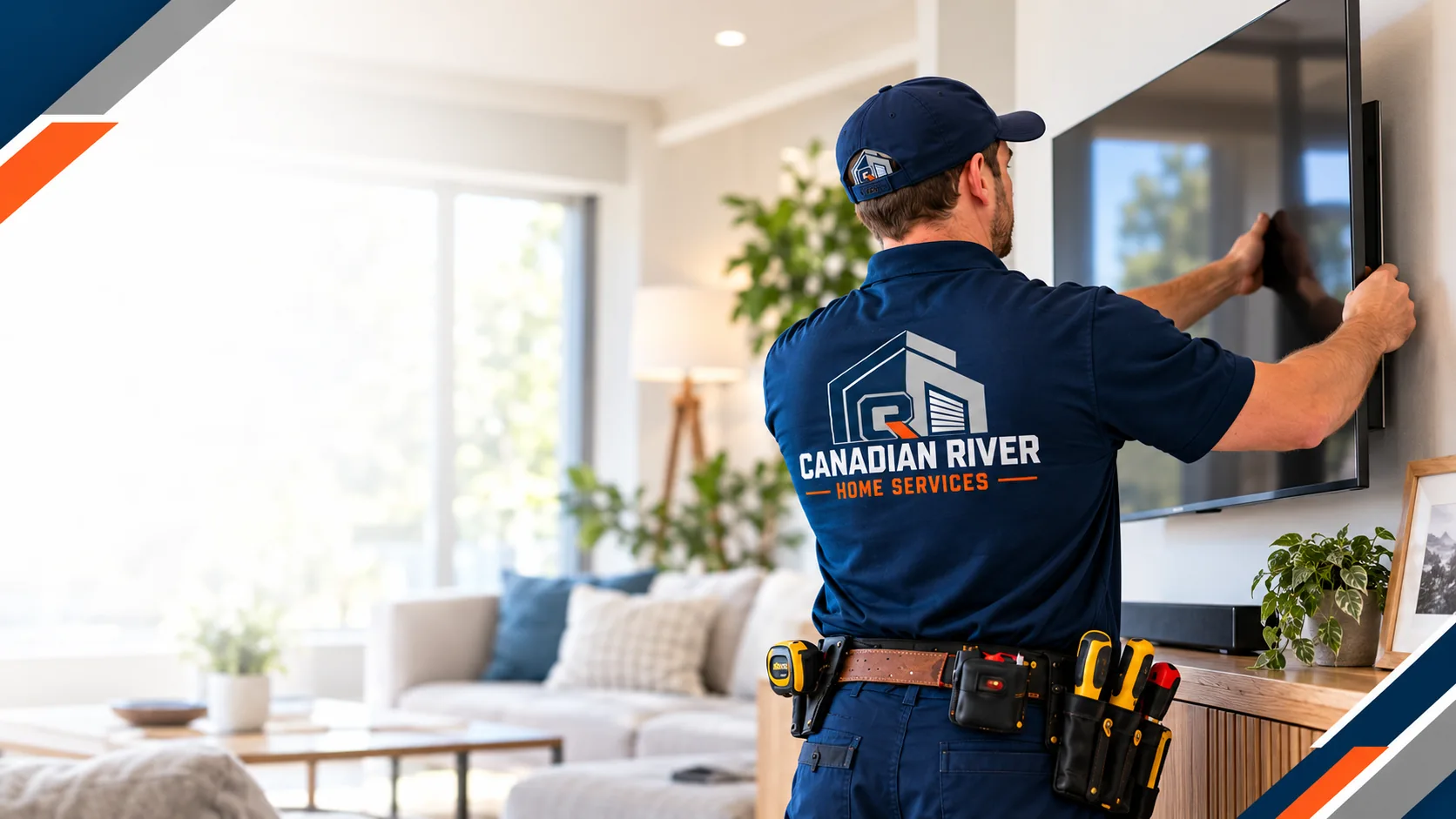 Canadian River home services technician at work