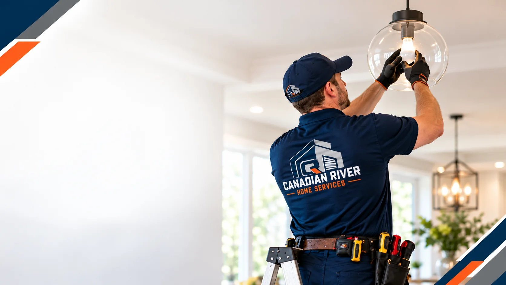 Canadian River home services technician at work